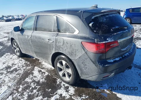 2014 Acura Mdx из США, поврежденный, VIN 5FRYD3H23EB002685